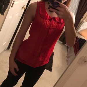 🎁 5 for $20 Sheer Red Top